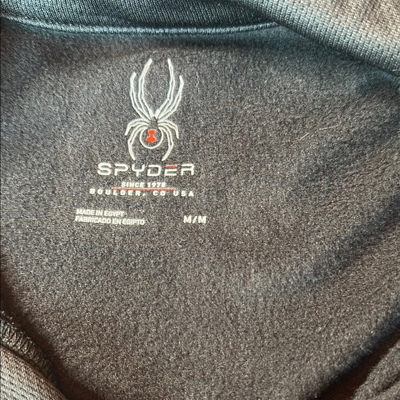 Spyder Gray Fitted Ribbed Long Sleeve Base-layer Size M - Picture 2 of 6